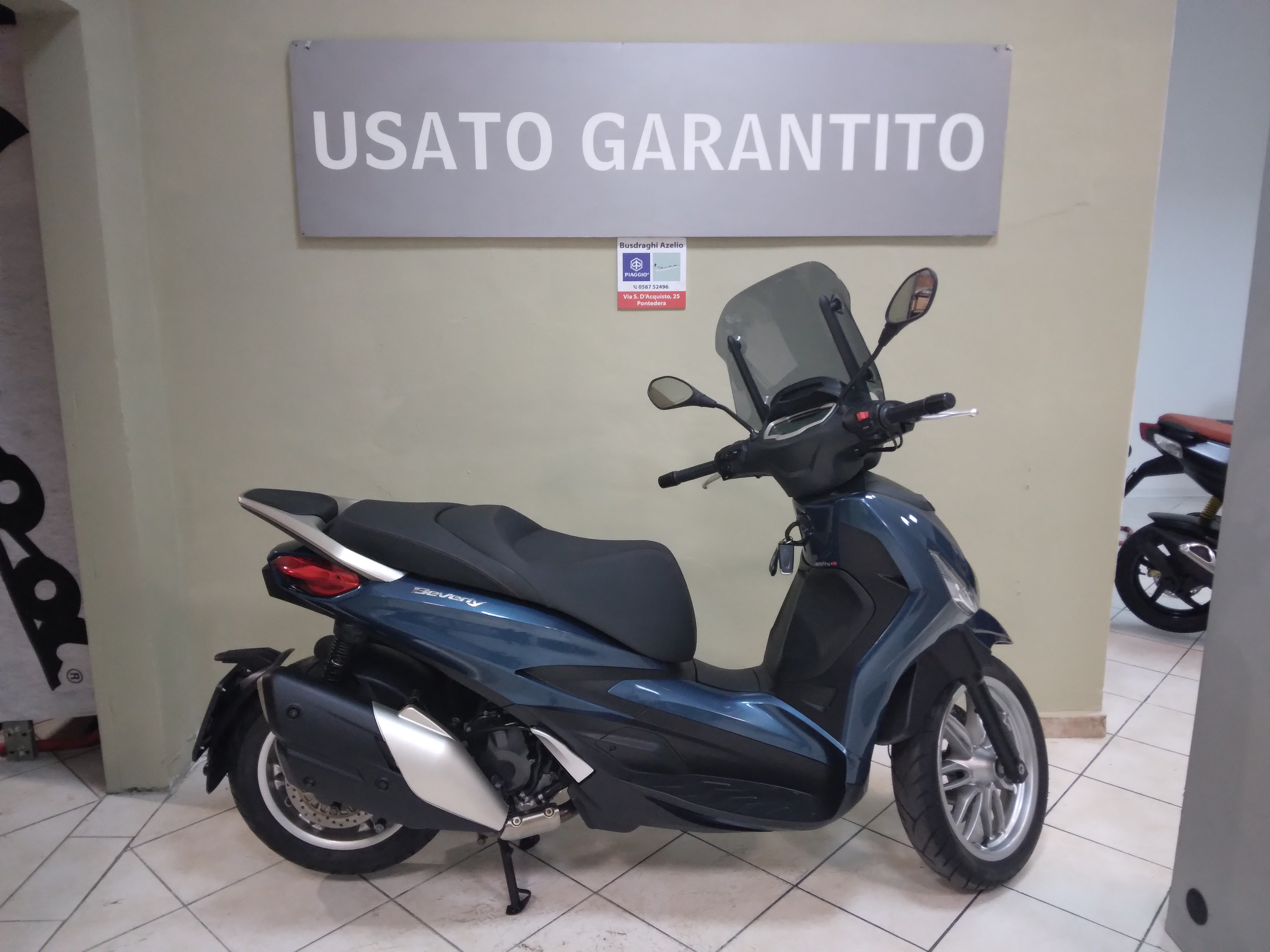 Piaggio Beverly 400 i.e ABS , blu lucido, 2022.