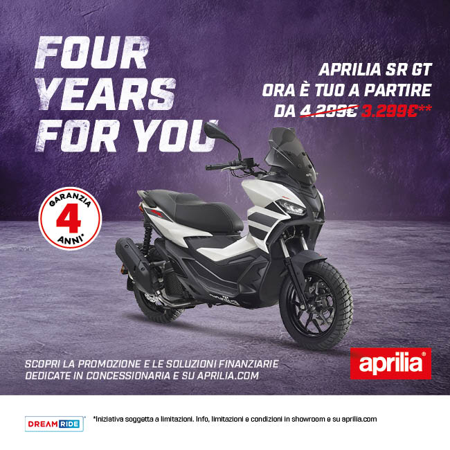 Promo Luglio Aprilia SR GT